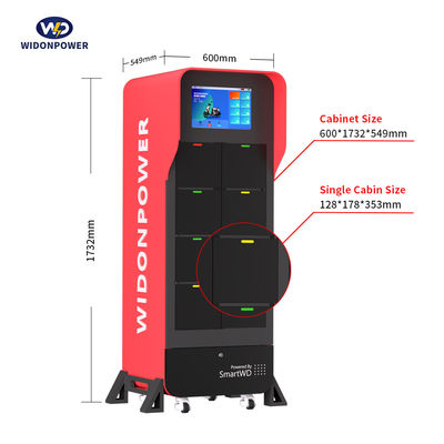 สถานีแลกแบตเตอรี่ RFID สําหรับจักรยานยนต์ไฟฟ้า รถสกูเตอร์ มอเตอร์ไซค์ ริกซ์ช้า ลง 100-240 วอล 50/60HZ บอกลาความทุกข์ในการชาร์จ